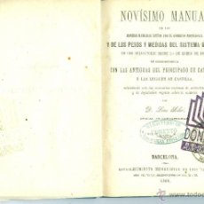 Libros antiguos: NOVÍSIMO MANUAL DE LAS MONEDAS MANDADAS ACUÑAR POR EL GOBIERNO PROVISIONAL... POR LINO SOLER (1868). Lote 45980785