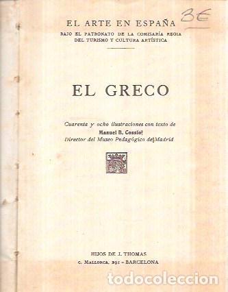 Libros antiguos: EL ARTE EN ESPA&Ntilde;A. EL GRECO. EDICI&Oacute;N THOMAS. - Foto 2