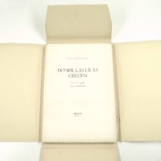 Libros antiguos: DONDE LAS LILAS CRECEN, JUAN EDUARDO CIRLOT, LITOGRAFÍAS OLGA SACHAROFF, 1946, BARCELONA. 20X28,5CM