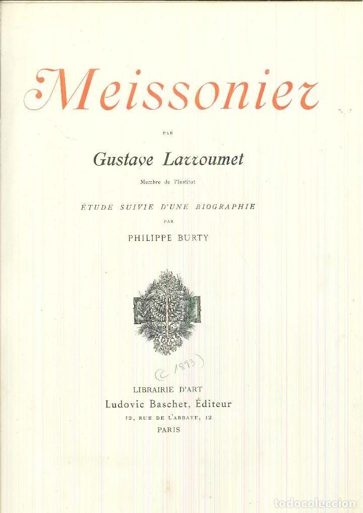 Libros antiguos: MEISSONIER. Gustave Larroumet - Foto 1