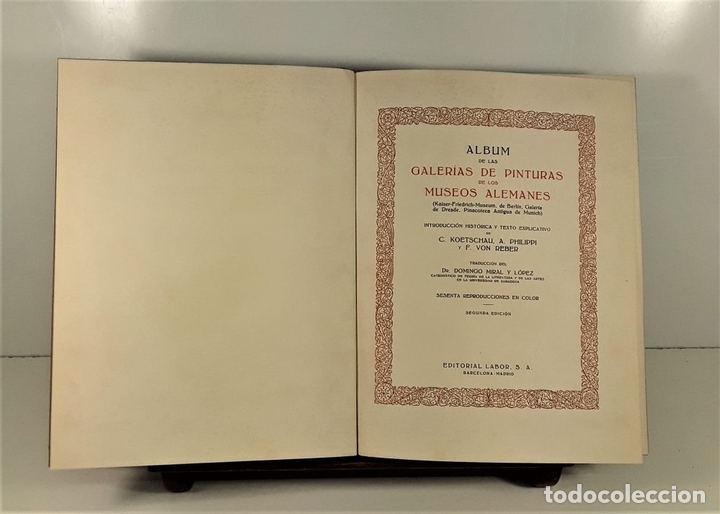 Libros antiguos: GALERIAS DE EUROPA. 6 TOMOS. VARIOS AUTORES. EDITORIAL LABOR. BARCELONA. S/F. - Foto 7 - 165945042