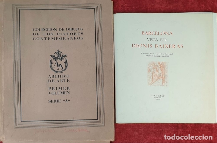Libros antiguos: BARCELONA VISTA PER DIONÍS BAIXERAS. EDITOR AYMÁ. SIN NUMERAR. 1947. - Foto 3 - 176234634
