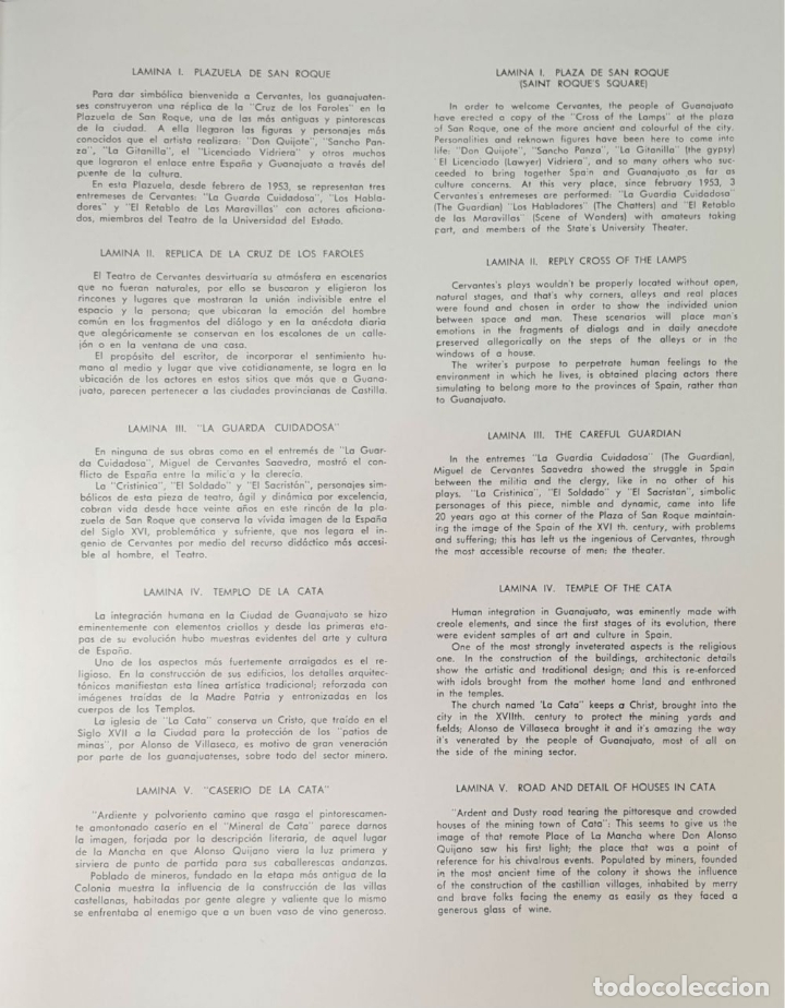 Libros antiguos: CERVANTES EN GUANAJUATO. EDMUNDO ALMANZA. OFFSET VIRGINIA. GUANAJUATO 1972. - Foto 9 - 176236583