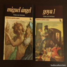 Libros antiguos: LOTE DE LIBROS DE GOYA Y MIGUEL ANGEL. Lote 191995993