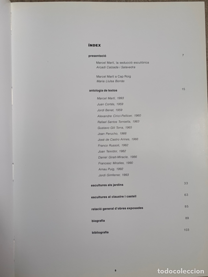 Libros antiguos: Marcel Mart&iacute; a Cap Roig. Fundaci&oacute; la Caixa de Girona. - Foto 2