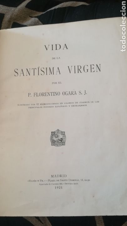 Libros antiguos: Vida de la Sant&iacute;sima Virgen, libro de 1921 - Foto 3