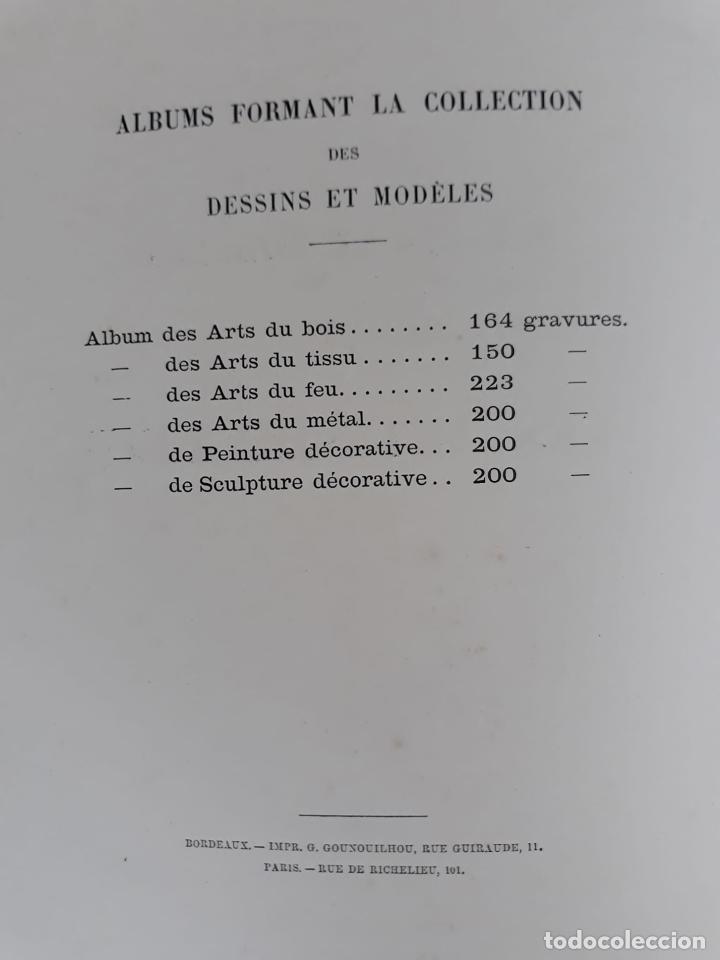 Libros antiguos: CERAMIQUE / LES ARTS DU FEU dessins et modèles 223 gravures 1889 - Foto 4 - 216006525
