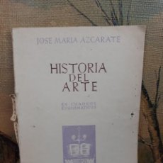Libros antiguos: HISTORIA DEL ARTE EN CUADROS ESQUEMATICOS, AZCARATE. Lote 217864767