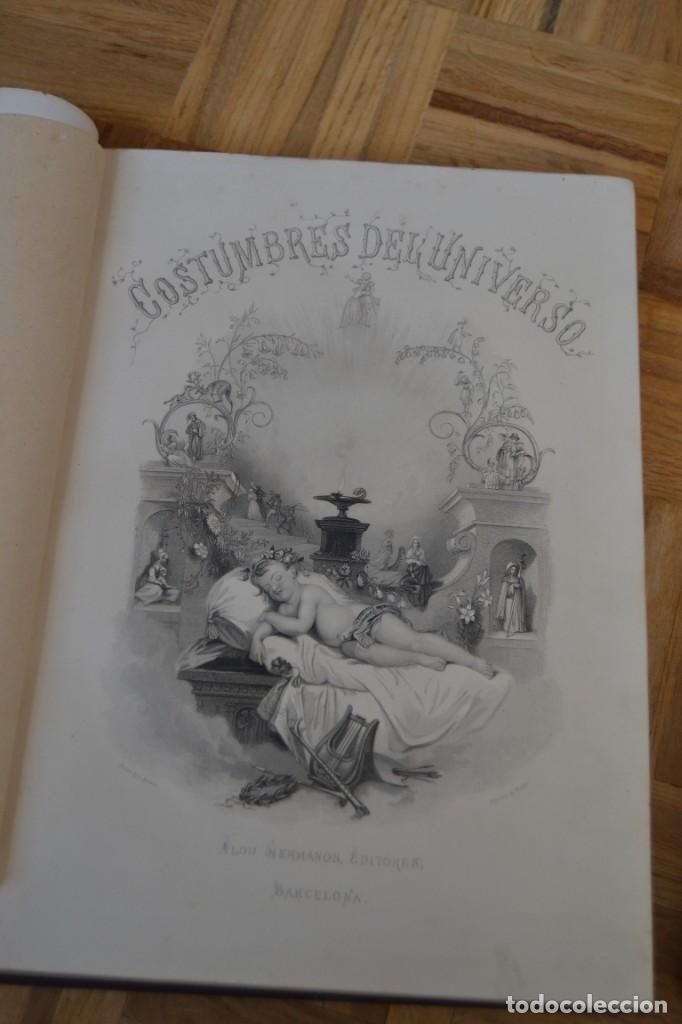Libros antiguos: Costumbres del universo. 2 tomos - Foto 4