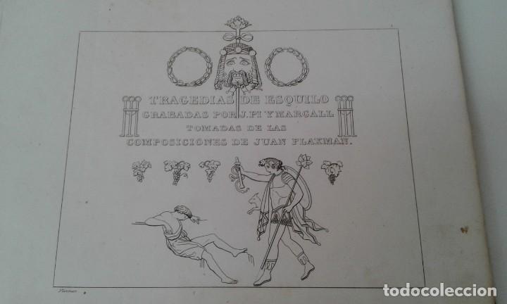 Libros antiguos: TRAGEDIAS DE ESQUILO PI Y MARGALL COMPOSICIONES DE FLAXMANN - Foto 4