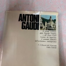 Libros antiguos: ANTONIO GAUDÍ EL MAESTRO DEL NOVECENTO, ITALIA EN 1969. Lote 263235065