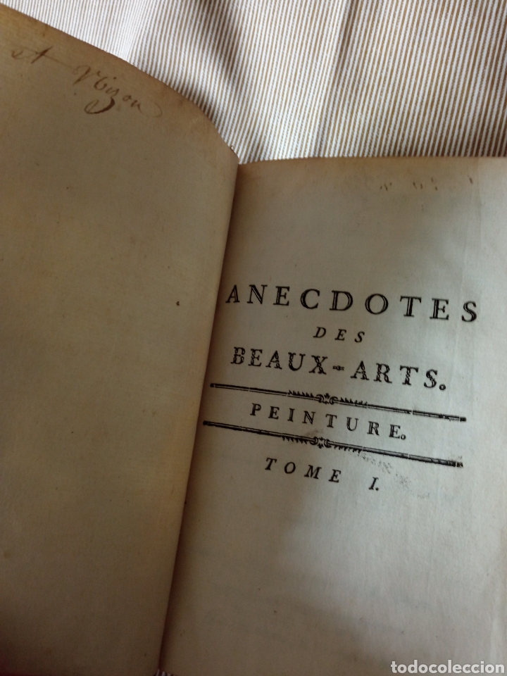 Libros antiguos: Anecdotes de beaux-arts, edici&oacute;n 1776 - Foto 2