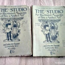 Libros antiguos: DOS ANUARIOS THE STUDIO BELLAS ARTES Y ARTES APLICADAS, AÑO 1906. Lote 336601208