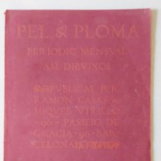 Libros antiguos: PEL & PLOMA PERIODIC MENSUAL AM DIBUIXOS Nº 97 SEPTEMBRE ANY QUART 1903 - RAMON CASAS / MIQUEL UTRIL. Lote 363058990