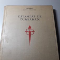 Libros antiguos: ESTAMPAS DE ZURBARÁN. 1929. A.M. CALZADA Y L. SANTA MARINA. ED. CANOSA. EJ. NUMERADO. Lote 393091519