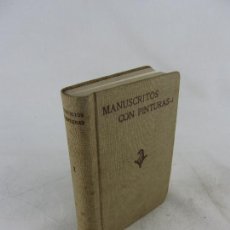 Libros antiguos: MANUSCRITOS CON PINTURAS TOMO I AVILA-MADRID, JESÚS DOMINGUEZ BORDONA, 1866. Lote 400903869