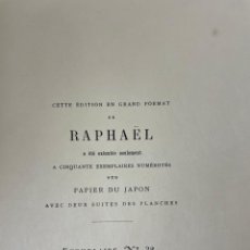 Libros antiguos: RAPHAEL. PAGES DE LA VINGTIEME ANNE. A DE LAMARTINE. PARIS. MAISON QUANTIN.