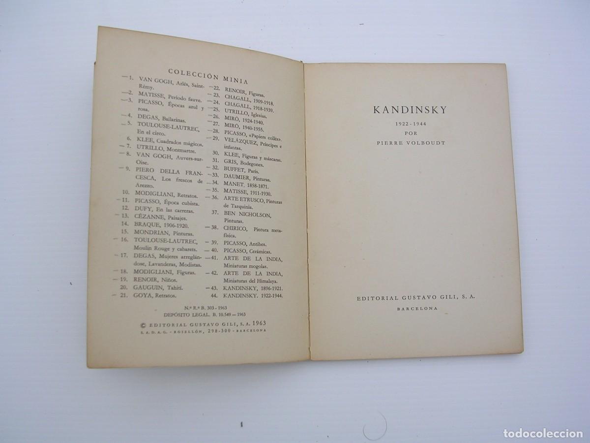 Libros antiguos: CATALOGO PINTURA KANDINSKY - Foto 2