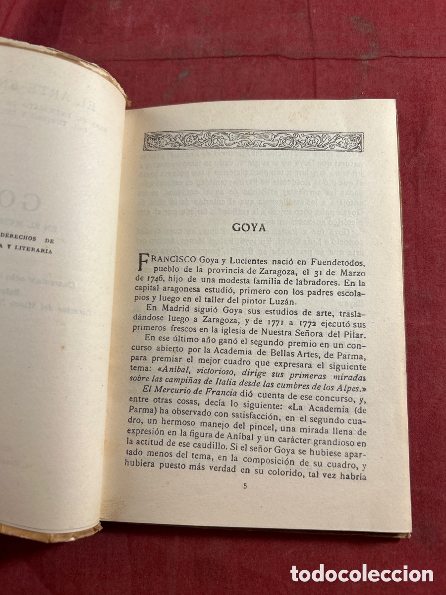 Libros antiguos: GOYA EN EL MUSEO DEL PRADO - Foto 4