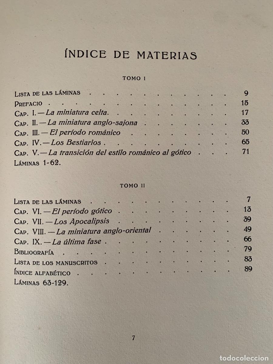 Libros antiguos: La miniatura inglesa 2 tomos - Foto 5