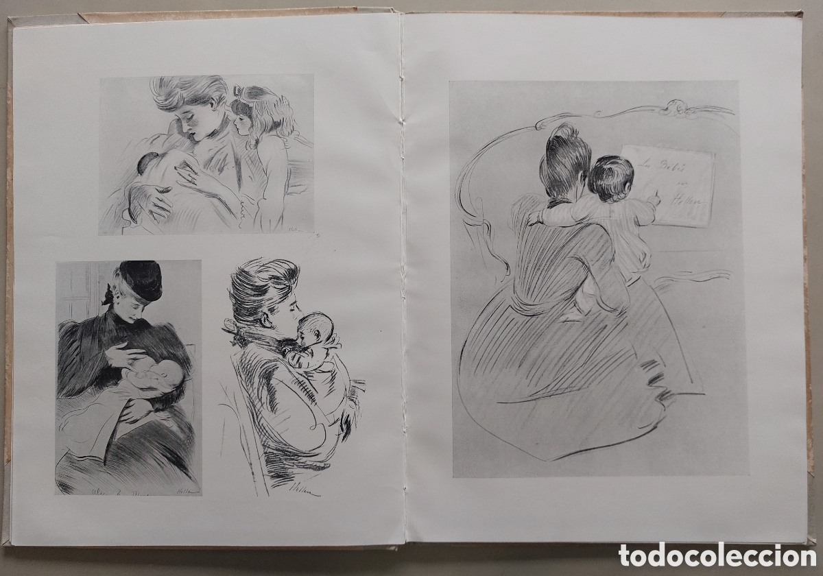 Libros antiguos: Nos B&eacute;b&eacute;s par Helleu. - Foto 5