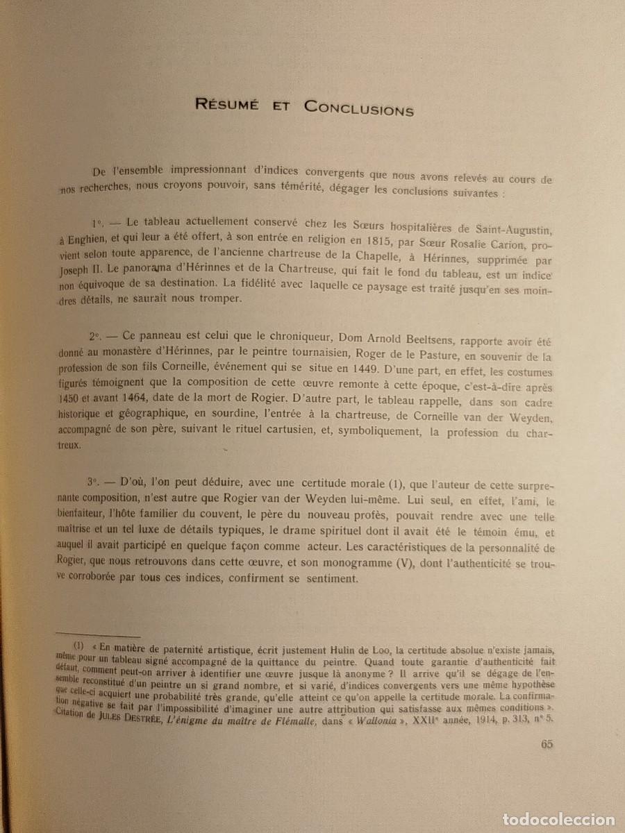 Libros antiguos: 1948. Un Rogier Van der Weyden Inconnu. Hoffmans. - Foto 19