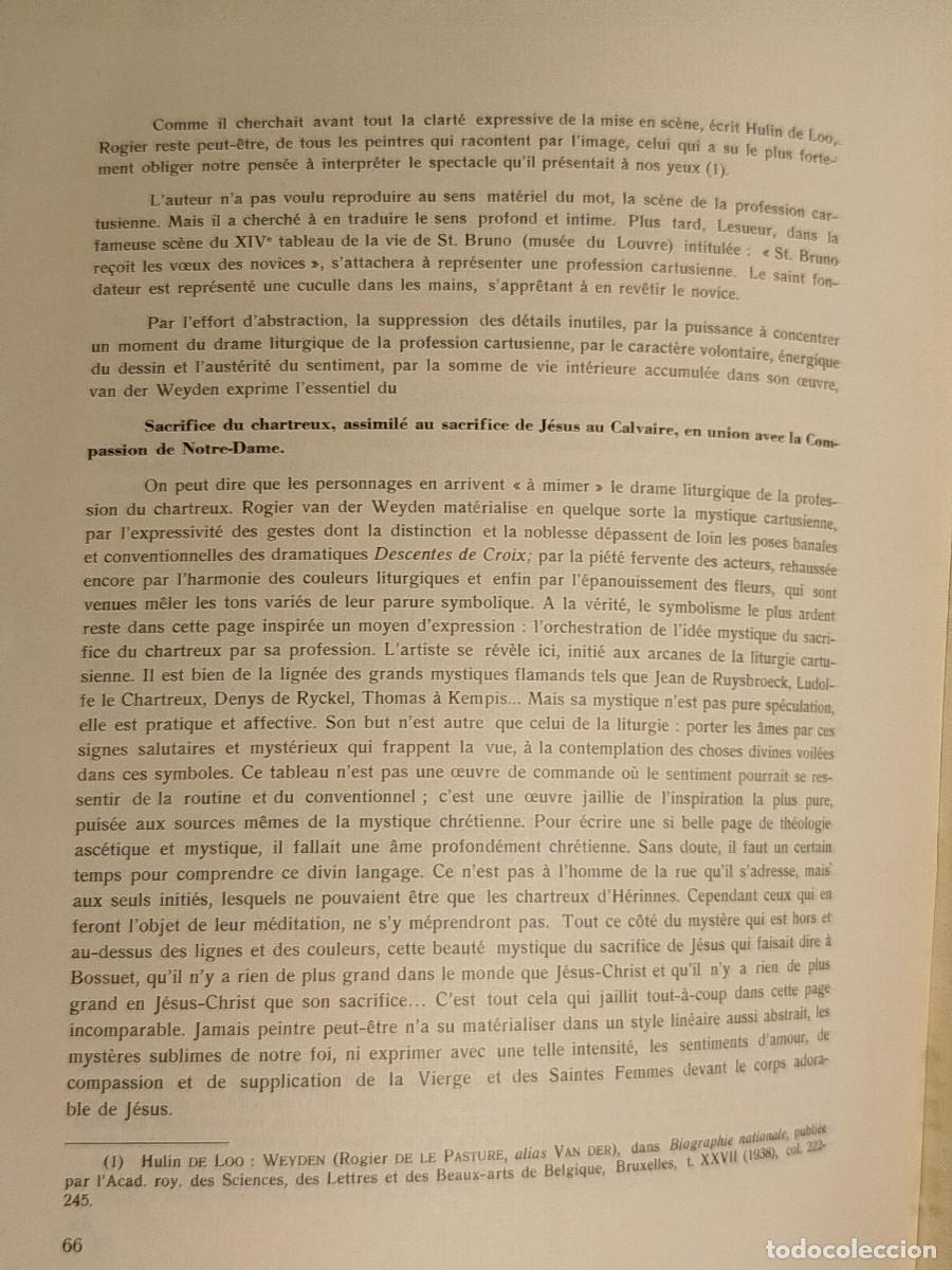 Libros antiguos: 1948. Un Rogier Van der Weyden Inconnu. Hoffmans. - Foto 20