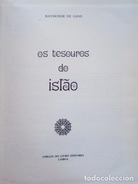 Libros antiguos: GANS. (Raymonde de) - OS TESOUROS DO ISL&Atilde;O. - Foto 1