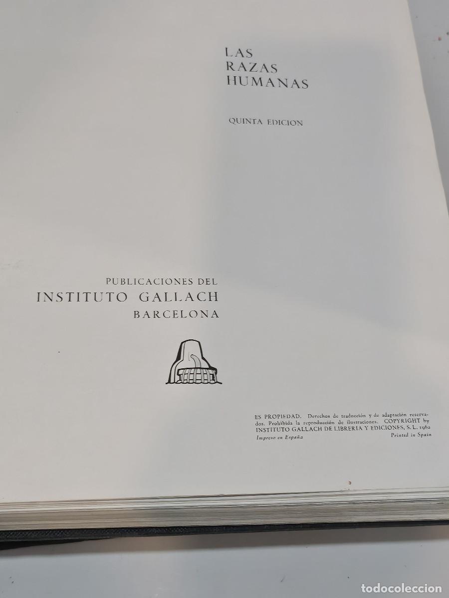 Libros antiguos: 2 tomos de las razas humanas - Foto 4