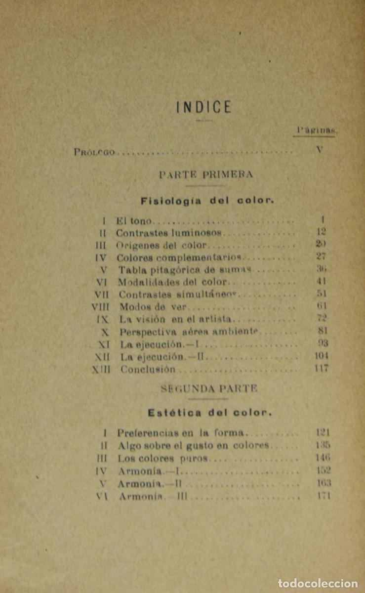 Libros antiguos: GRAM&Aacute;TICA DEL COLOR - Emilio SALA - Foto 3