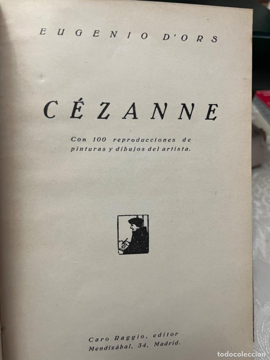 Libros antiguos: Ors, Eugenio d.- Cezanne - Foto 3