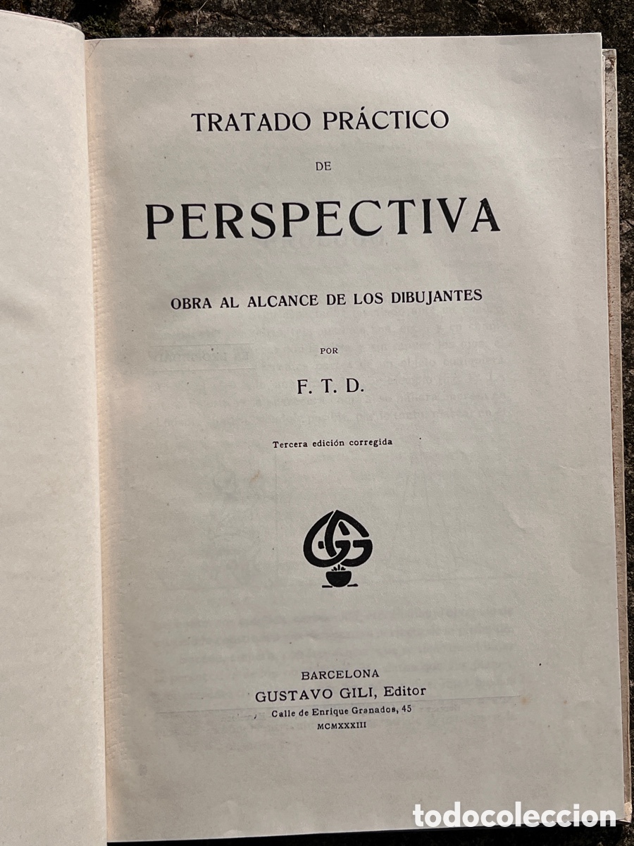 Libros antiguos: 1933. TRATADO PR&Aacute;CTICO DE PERSPECTIVA - Foto 3