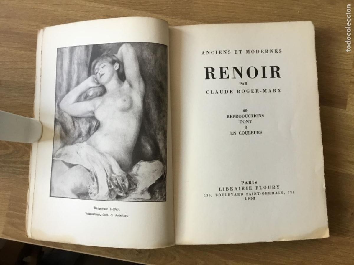 Libros antiguos: CLAUDE ROGER-MARX // RENOIR // 1933 // PROFUSAMENTE ILUSTRADO EN B/N Y COLOR // EN FRANCES