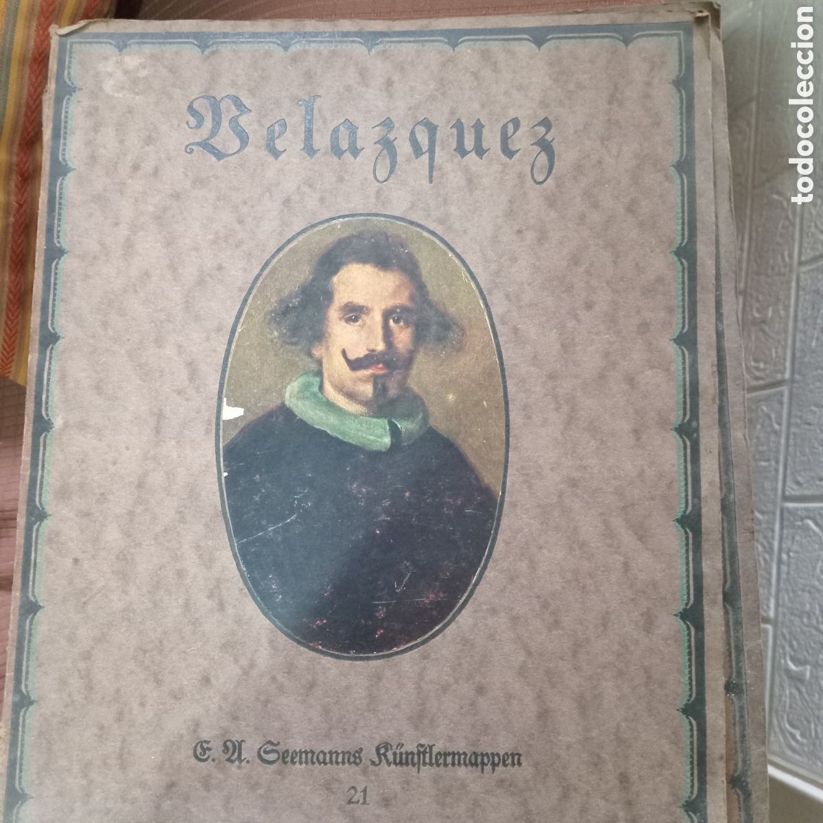 Libros antiguos: CARPETA CON 8 LAMINAS DE VELAZQUEZ E.A.SEEMANN LEIPZIG 1910