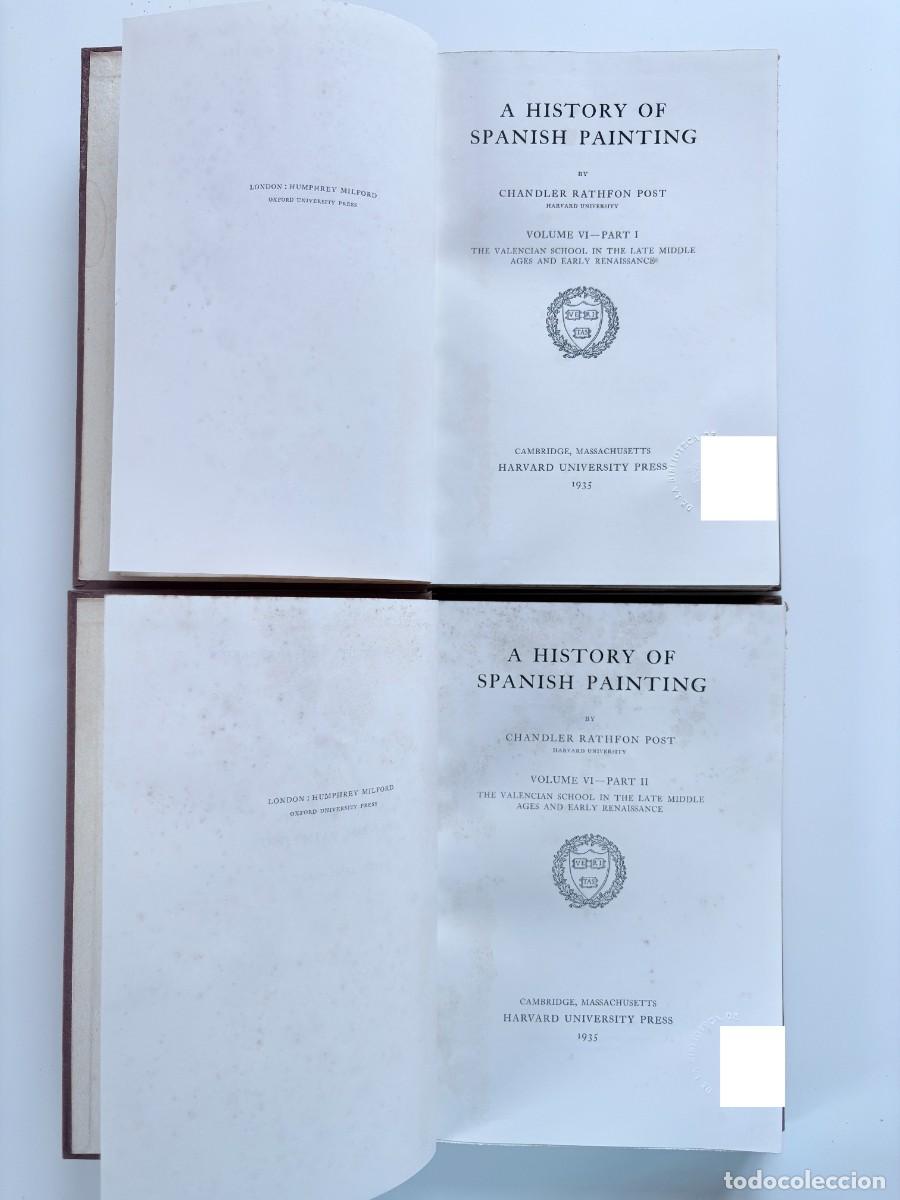 Livres anciens: Chandler Rathfon Post, A History of Spanish Painting, Volume VI &ndash; Partes I y II. 1935