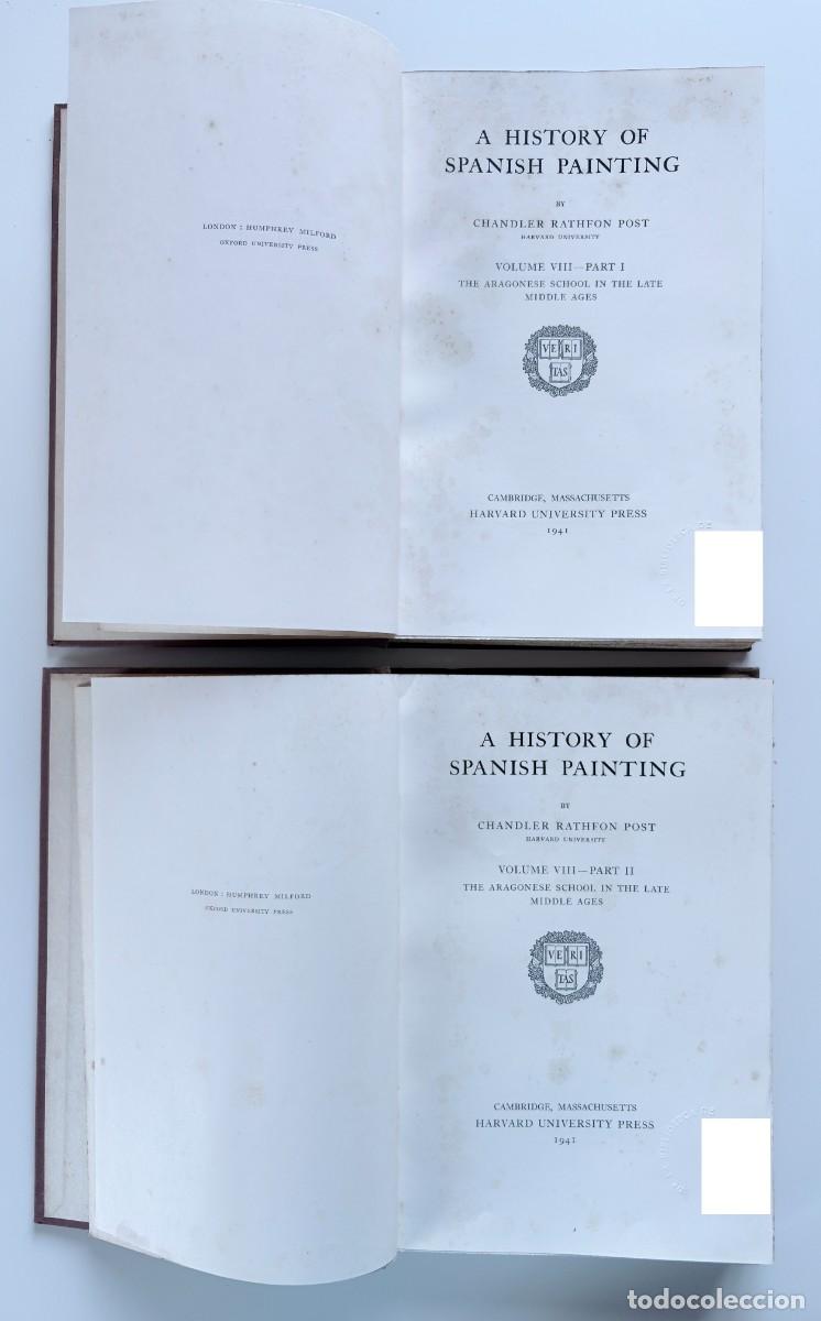 Livres anciens: Chandler Rathfon Post, A History of Spanish Painting, Volume VIII &ndash; Part I y Part II. 1941