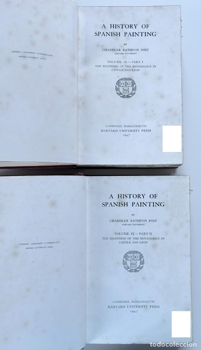 Livres anciens: Chandler Rathfon Post, A History of Spanish Painting, Volume IX&ndash; Part I y Part II. 1947