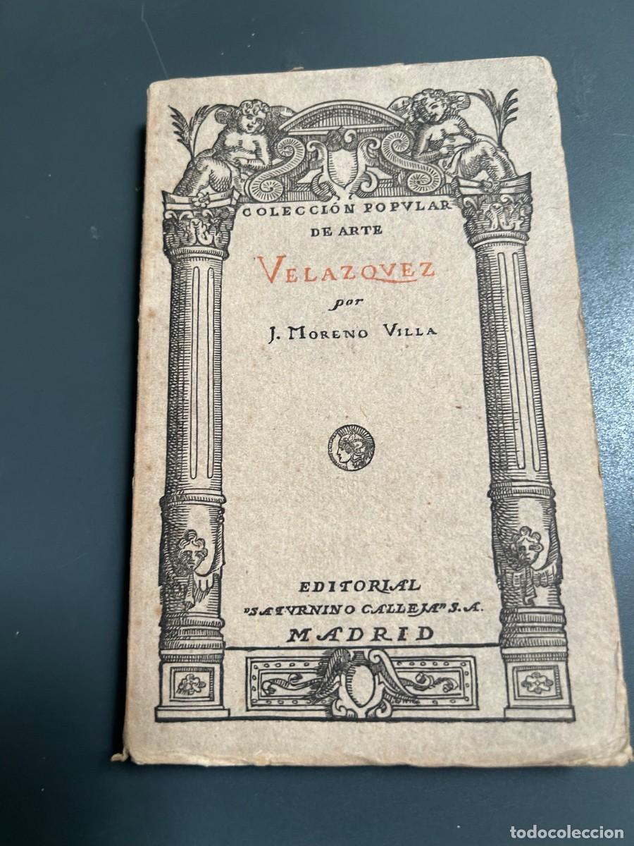 Libros antiguos: VELAZQUEZ. J. MORENO VILLA. 1920 - Foto 1