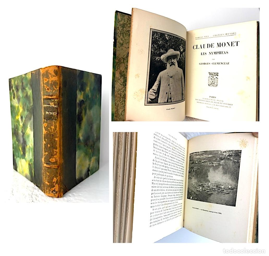 Libros antiguos: Claude Monet, Les Nymph&eacute;as. (Clemenceau. 1928. Holandesa).