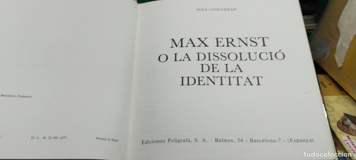 Libros antiguos: MAX ERNST PERA GIMFERRER EN 4 IDIOMAS - Foto 3