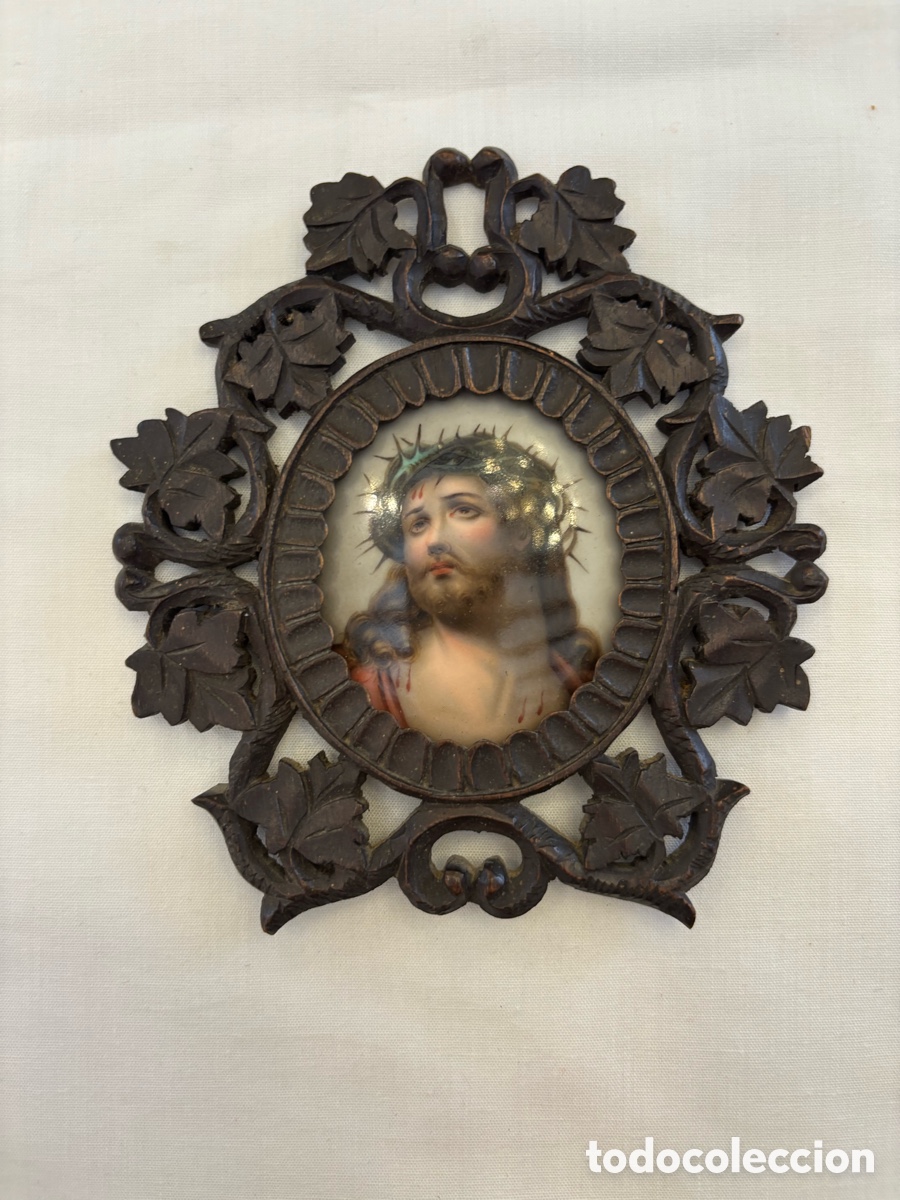 Libros antiguos: Cristo Miniatura porcelana siglo XIX