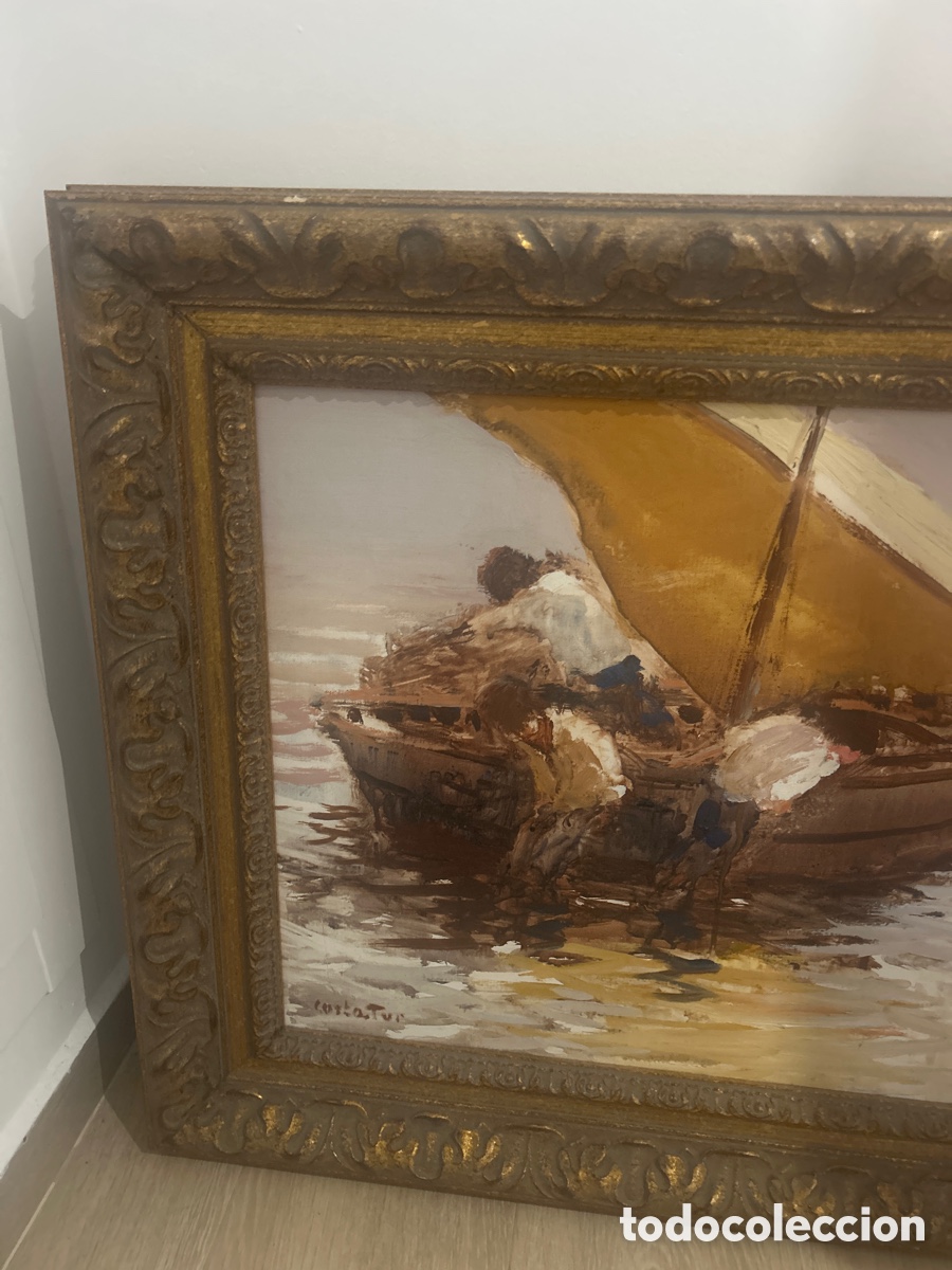 Libros antiguos: Cuadro de el pintor Costa tur - Foto 2