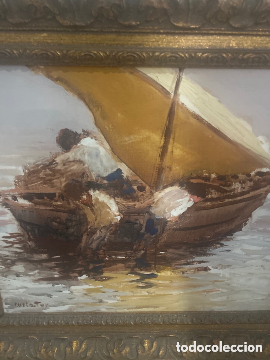 Libros antiguos: Cuadro de el pintor Costa tur - Foto 4