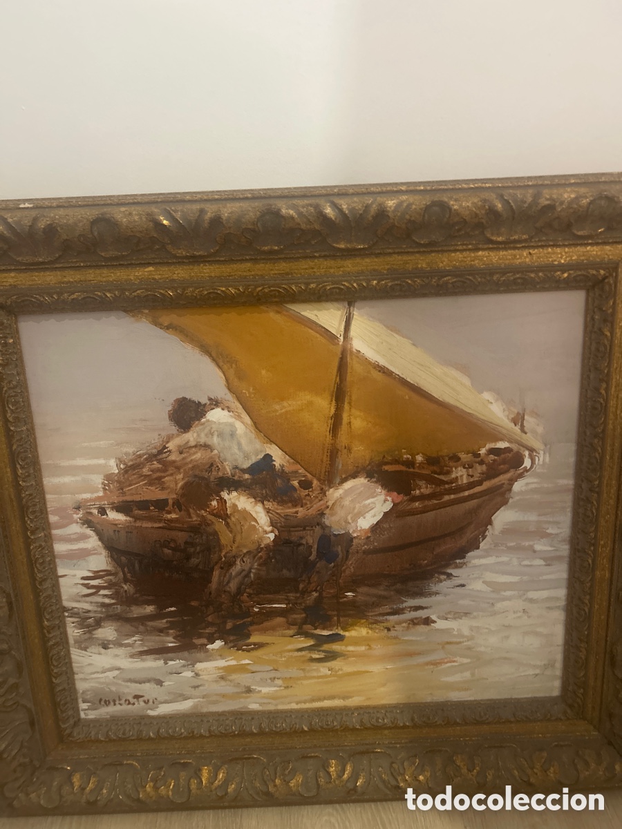 Libros antiguos: Cuadro de el pintor Costa tur