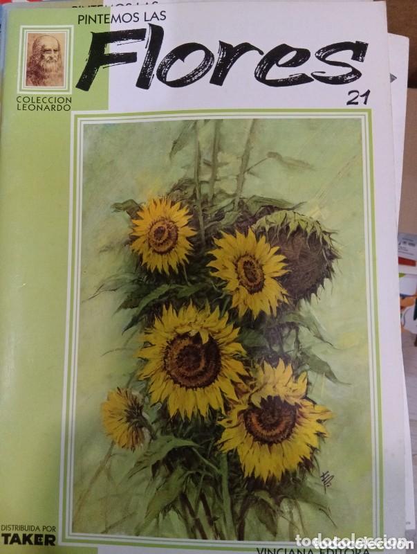 Libros antiguos: Pintemos las flores N&ordm; 21 - Vinciana Editora - Colecci&oacute;n Leonardo