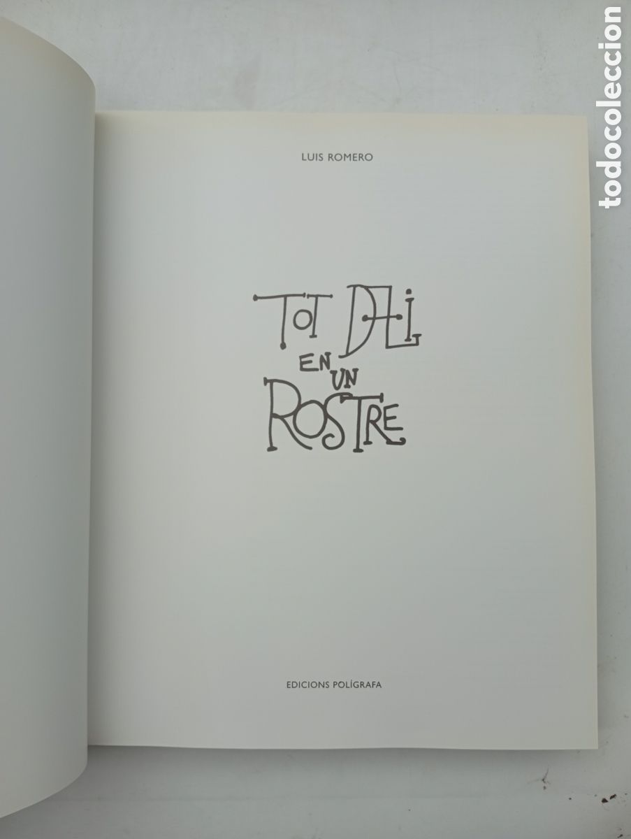 Libros antiguos: Tot Dal&iacute; en un rostre - Foto 3