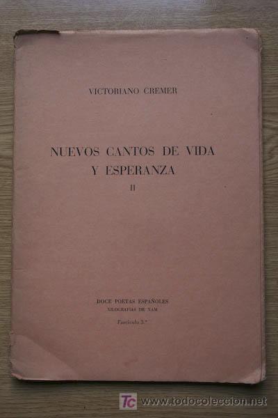 Libri antichi: Nuevos cantos de vida y esperanza. II. Cremer (Victoriano)