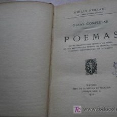 Livres anciens: POEMAS. PEDRO ABELARDO. DOS CETROS Y DOS ALMAS. UN DÍA GLORIOSO. FERRARI (EMILIO). Lote 17284342