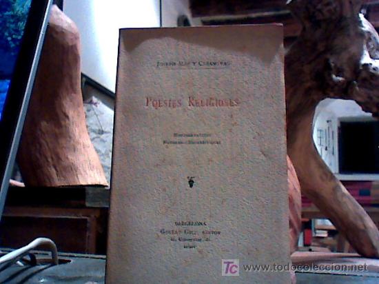 Libros antiguos: poesies religioses. montserratines-nadales-eucaristiques (joseph mas y casanovas, 1905)