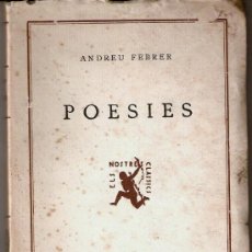 Libros antiguos: POESIES , ANDREU FERRER. Lote 23795507